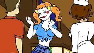 جنس جماعي جامح: قذف على كل جسم